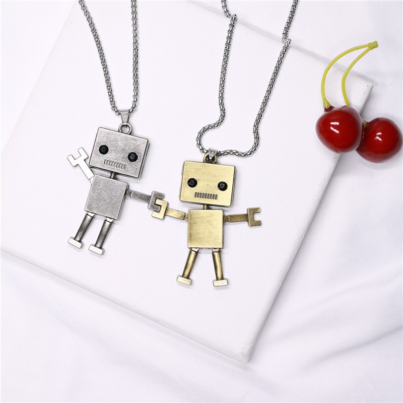 Dây chuyền robot cá tính mẫu lớn cho nam nữ
