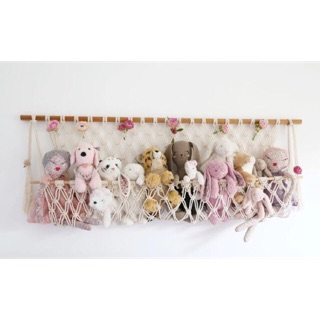 🌻 🌻  Kệ treo tường macrame đựng thú bông 🌻 🌻