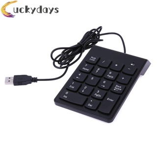 Bàn phím số 18 phím mini cổng USB cho laptop Note