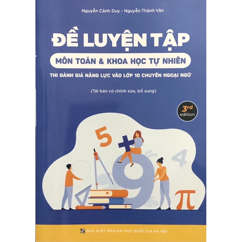 Sách - (Combo 2 cuốn) Đề Luyện Tập Thi Đánh Giá Năng Lực Vào Lớp 10 Chuyên Ngoại Ngữ Môn Toán - Tiếng Anh