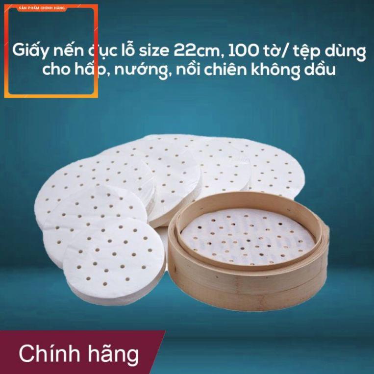 Set 100 tờ giấy nến lót nồi chiên không dầu, giấy nến làm bánh