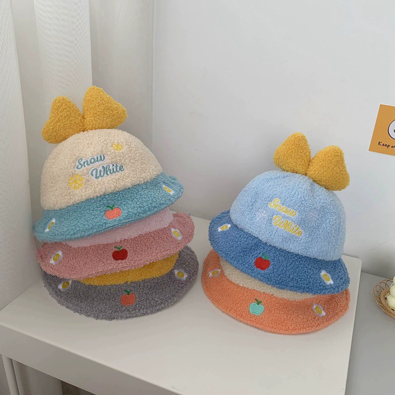 Mũ bucket vành tròn phong cách Hàn Quốc dành cho các bé từ 1-3 tuổi (Mũ Không Kèm Khăn) (M10)