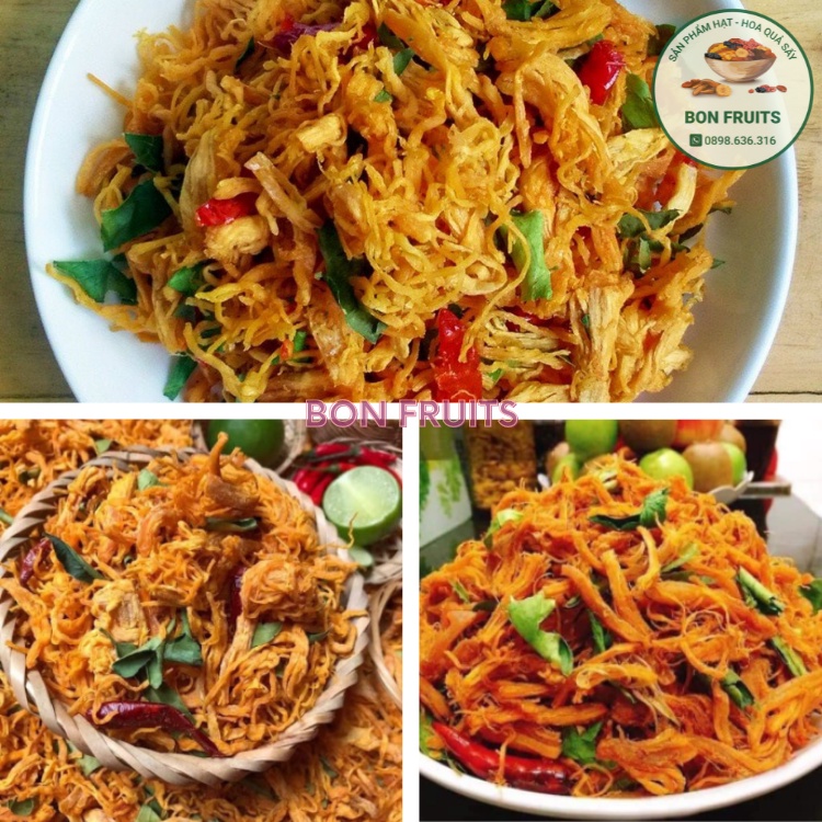 Khô gà lá chanh 500g, gà xé lá chanh cực ngon, chua chua cay cay ăn cực đã. | BigBuy360 - bigbuy360.vn