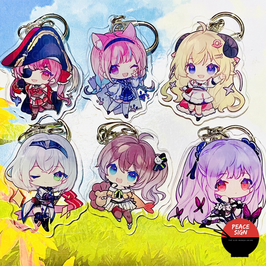 ( Mica trong acrylic ) Móc khóa in hình HOLOLIVE ver LẤP LÁNH vtuber anime chibi xinh xắn dễ thương