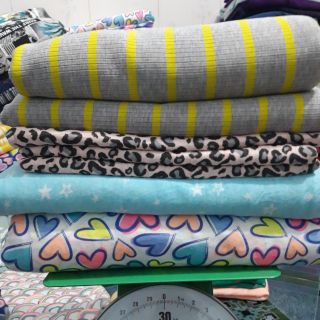 Combo sét vải thun gân cotton