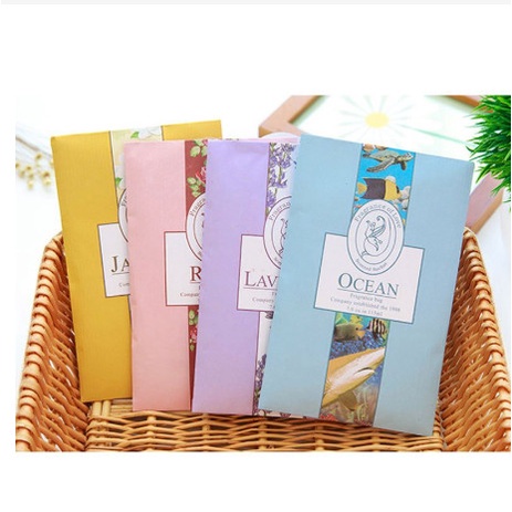 Túi Thơm Thảo Mộc Tinh Dầu Tự Nhiên Treo Phòng Ngủ - Gói Thơm Mini Để Tủ Quần Áo Và Móc Treo SR105