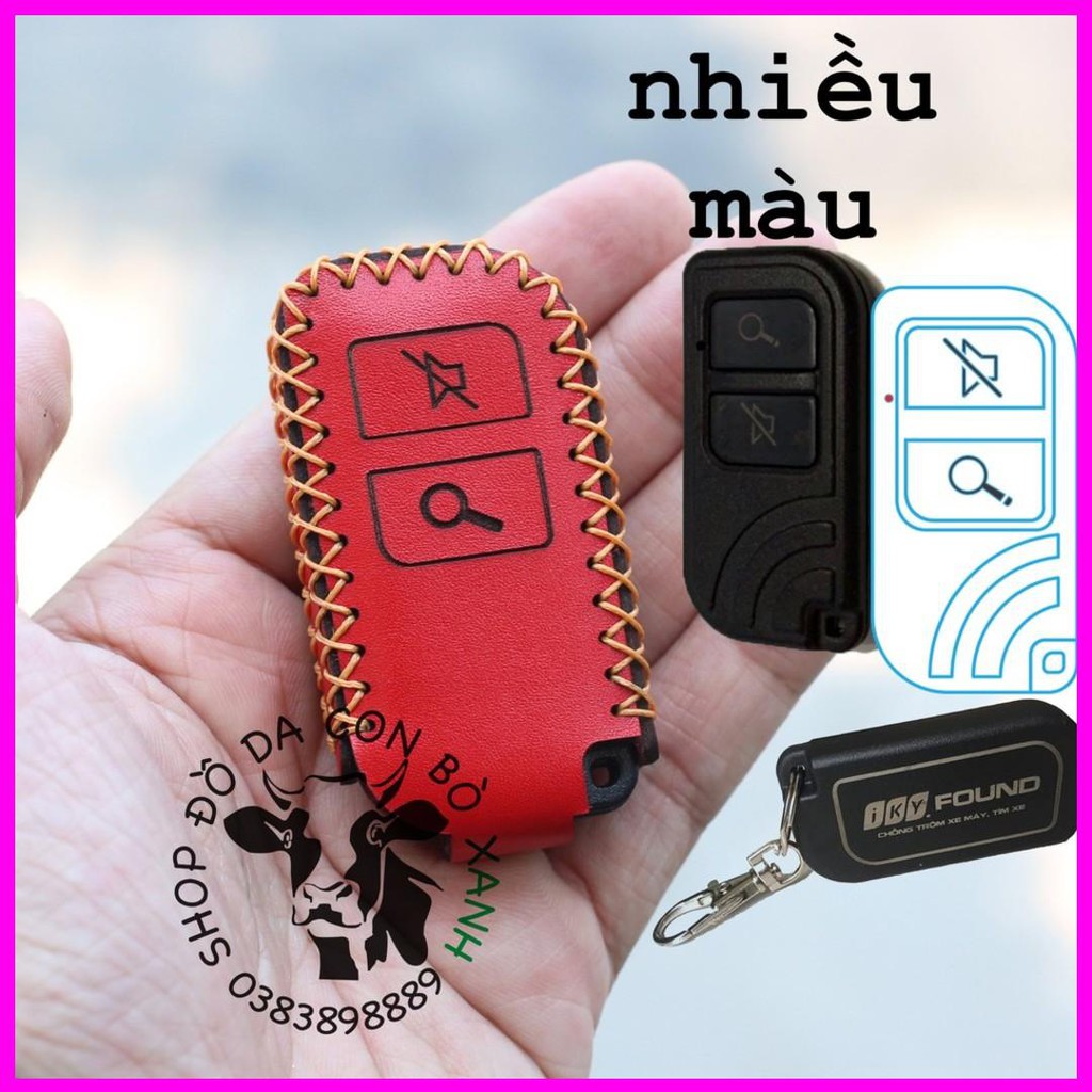 Bao da Chìa khóa Remote iky Chống trộm xe handmade da thật