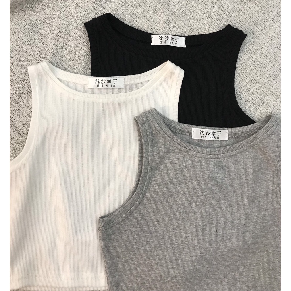 Áo Balo Croptop Nữ Basic Len Tăm Co Giãn SERAPHIC  BL02