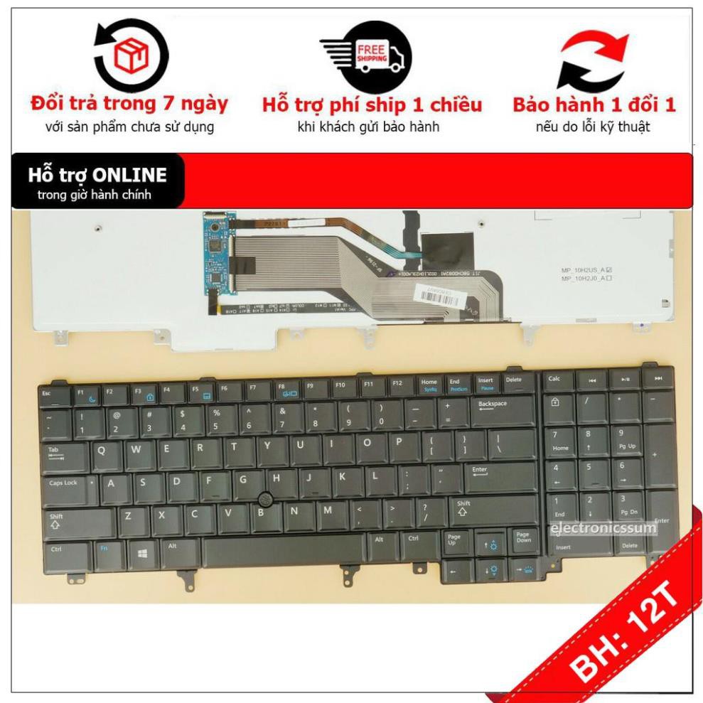Bàn phím Laptop Dell M2800 M4600 M4700 M4800 M6600 M6700 M6800 Loại Có LED Hàng Mới 100%
