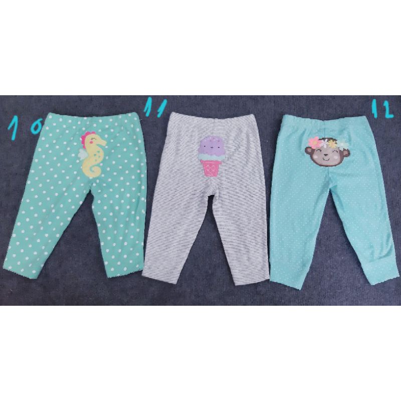 (Chọn mẫu size 6m) Combo 110k/3 quần Carter 's xuất dư xịn cho bé gái