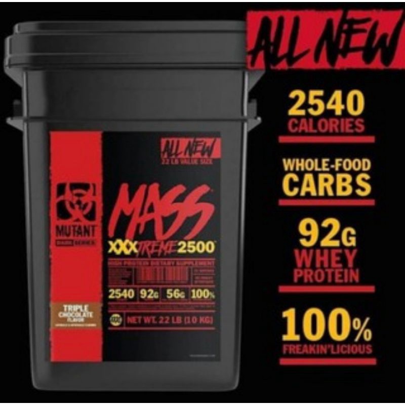Sữa Tăng Cân Nhanh Mutant Mass 22 lbs  - Dòng Extreme 2500 Authentic 100% TẠI WHEYSINHVIEN.COM