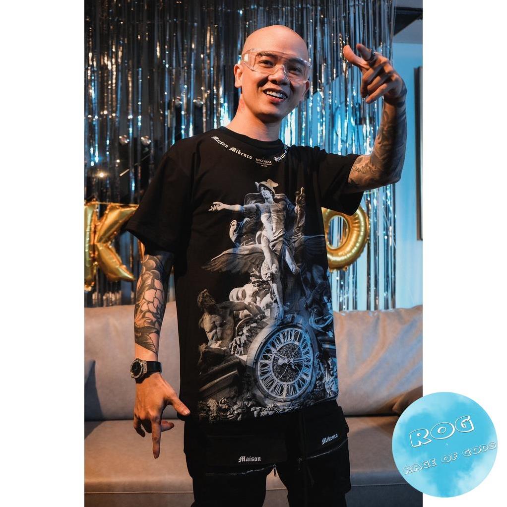 Áo thun tay lỡ MIKENCO HERMES Streetwears SG , Áo thun unisex nam nữ from rộng oversize chất liệu cotton