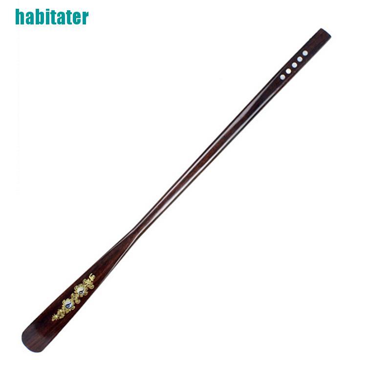 [habitater] Dụng Cụ Hỗ Trợ Mang Giày Chuyên Nghiệp Cán Dài Bằng Gỗ Dài 55cm Chất Lượng Cao