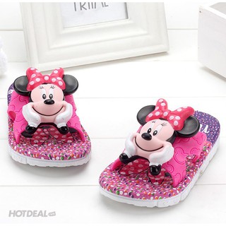 Dép cao su Mickey 3D bé gái