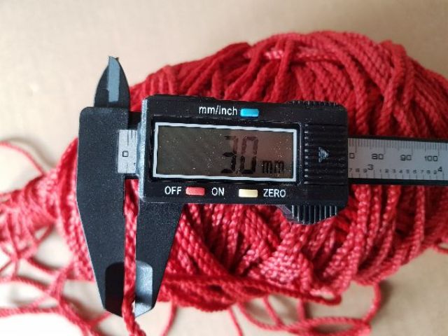 Dây dù 3mm màu đỏ bó 1kg