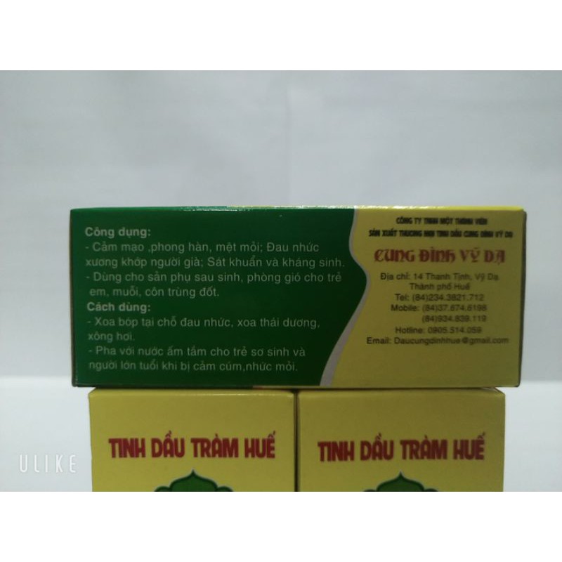 [ CHÍNH HÃNG ] Tinh dầu Cung Đình Vỹ Dạ - Huế. Tinh dầu tràm, xả chanh, lavender Cung Đình Vỹ Dạ - Huế