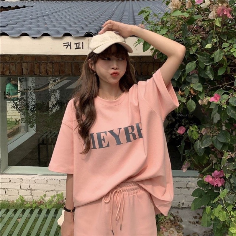[NEW]SET ÁO PHÔNG MIX QUẦN SOOC RỘNG “MERRY” style Ulzzang