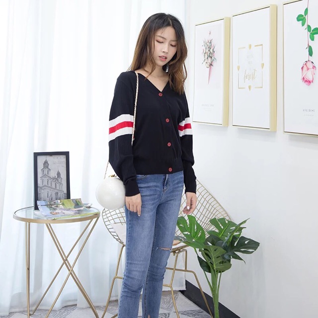 Cadigan tay dơi kẻ | BigBuy360 - bigbuy360.vn