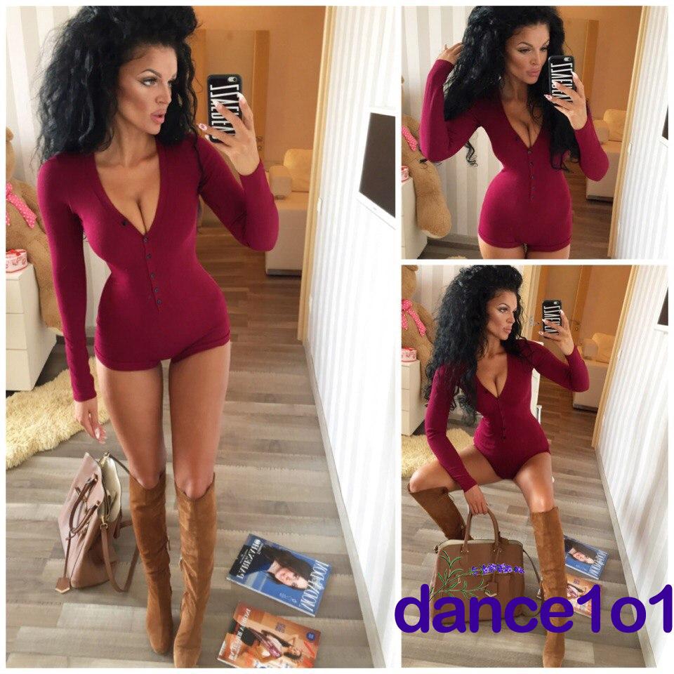 Áo liền quần cổ V thời trang gợi cảm cho nữ | BigBuy360 - bigbuy360.vn