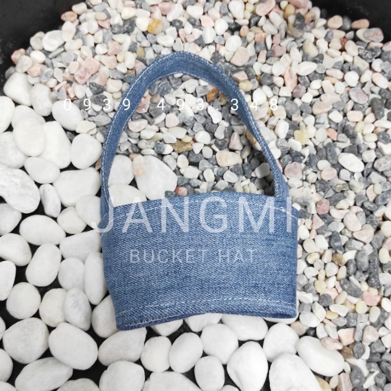 Túi Quai Vải Jean Đựng Ly Nước ( Chỉ Vừa Ly Dưới 450ml trở lại )