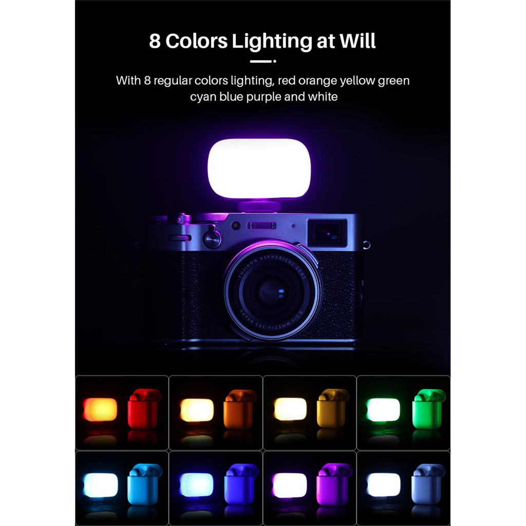 Đèn Led Trợ Sáng Quay Phim, Chụp Ảnh ULANZI VL 15 RGB MINI VIDEO LIGHT