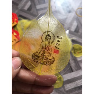 Lá bồ đề phong thuỷ kèm bao