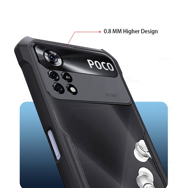 Ốp Điện Thoại TPU Acrylic Chống Sốc Cho Xiaomi Poco X4 M4 Pro NFC M4Pro X4Pro X4NFC M4 4G 5G
