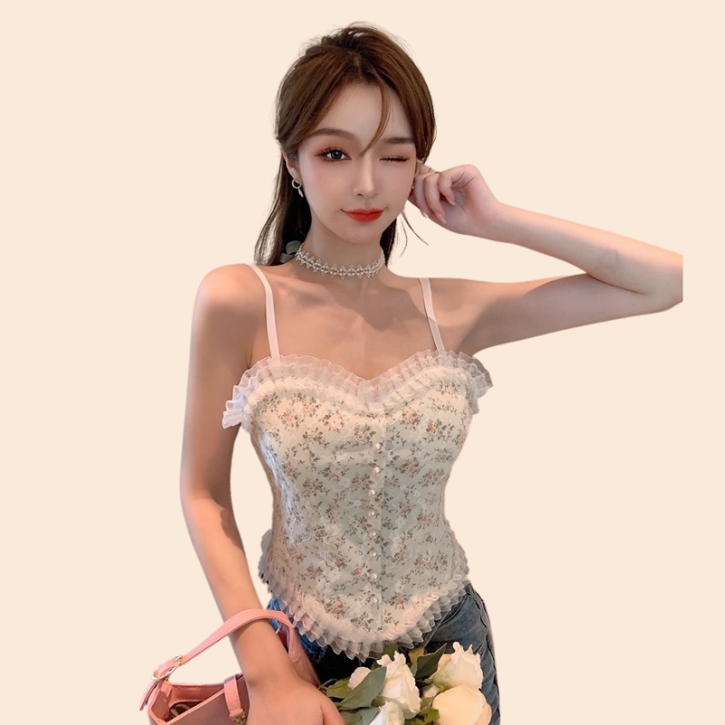 Áo Bra 2 Dây Eva Bra Hoa Nhí Phối Ren Đệm Mỏng Nâng Ngực Phong Cách Trẻ Trung Siêu Quyến Rũ - 3025