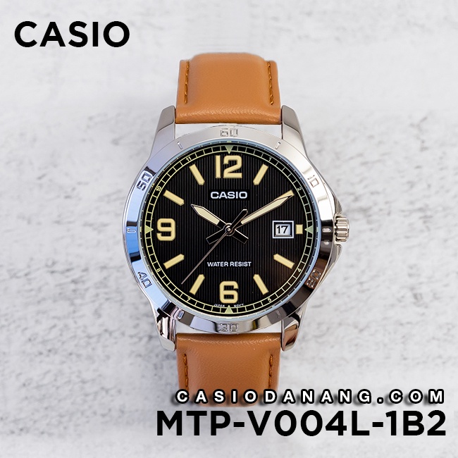 Đồng hồ nam dây da Casio Standard chính hãng Anh Khuê MTP-V004L-1B2UDF (41mm)