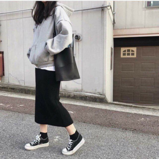 Chân váy len dài xẻ (ảnh thật) | BigBuy360 - bigbuy360.vn