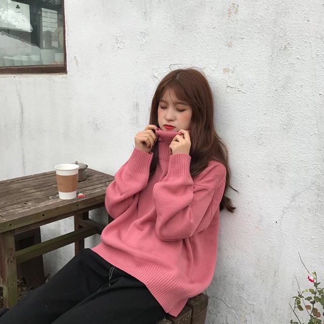 Áo len cổ cao siêu ấm💐💐💐