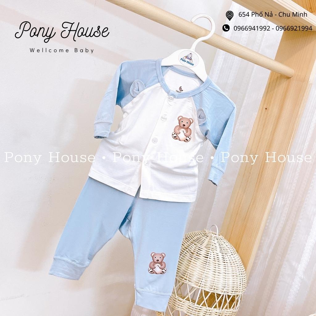 Bộ Sơ Sinh Dài Tay Nou baby Cài Thẳng Siêu Mềm, Mát Cho Bé Trai, Bé Gái Từ Sơ Sinh (0-3M Đến 6-9M)