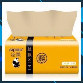 Thùng 30 gói giấy ăn gấu trúc Sipiao chính hãng