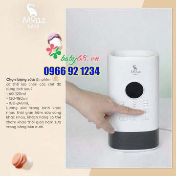 MÁY HÂM SỮA THÔNG MINH SIÊU TỐC MOAZ BÉBÉ MB 033