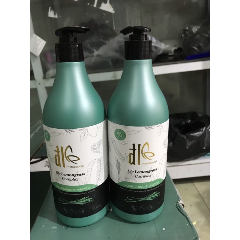 ⭐️⭐️   Cặp Dầu Gội Xả Đl Dle Lemongrass ComplexChiết xuất từ bồ kết chanh xả  750ml x2⭐️⭐️