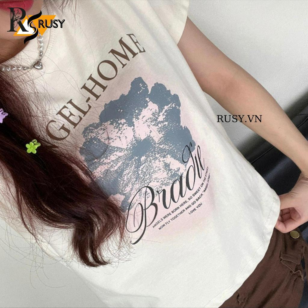 Áo Thun Baby Tee Rusy Chất Cotton 100% In Hình Sắc Nét