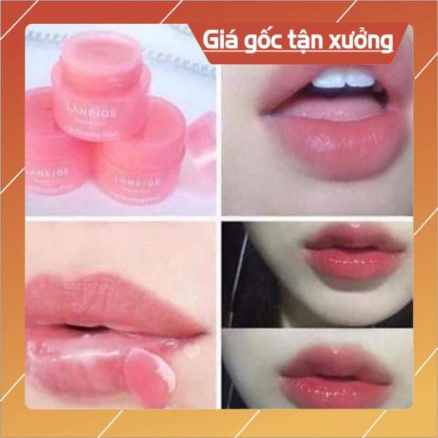 Mặt nạ ngủ ủ môi minisize 3g màu hồng