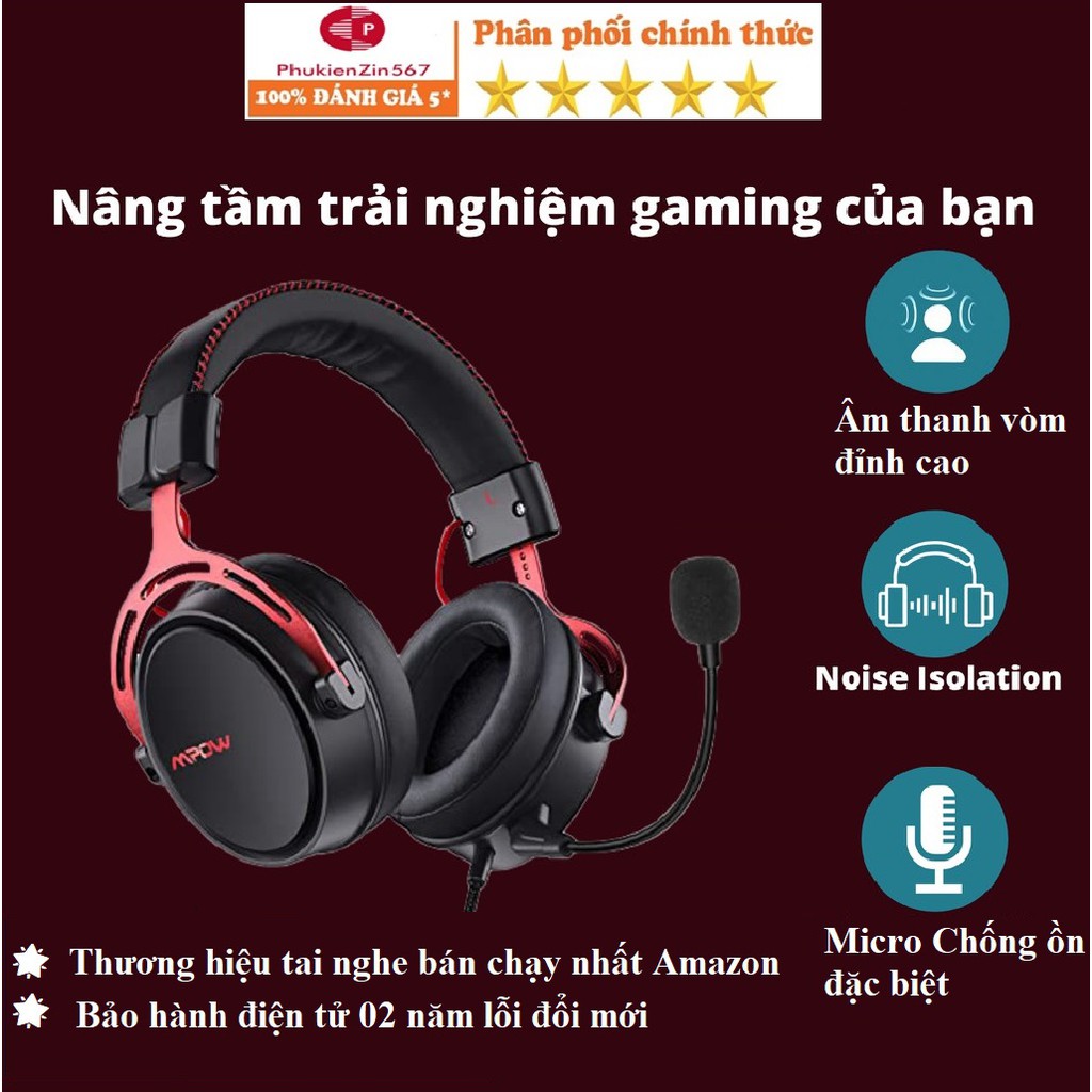 Tai Nghe Gaming MPOW AIR SE BH439A Công Nghệ Âm Thanh Vòm Đa Hướng Spatial Surround, Extra Bass, Micro Khử Nhiễu