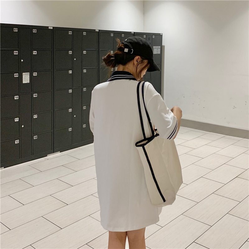 SUXI Áo Thun Thể Thao Tay Ngắn Dáng Rộng Cổ Chữ V Thiết Kế Đơn Giản Dễ Phối Đồ Thời Trang Mùa Hè Cho Nữ