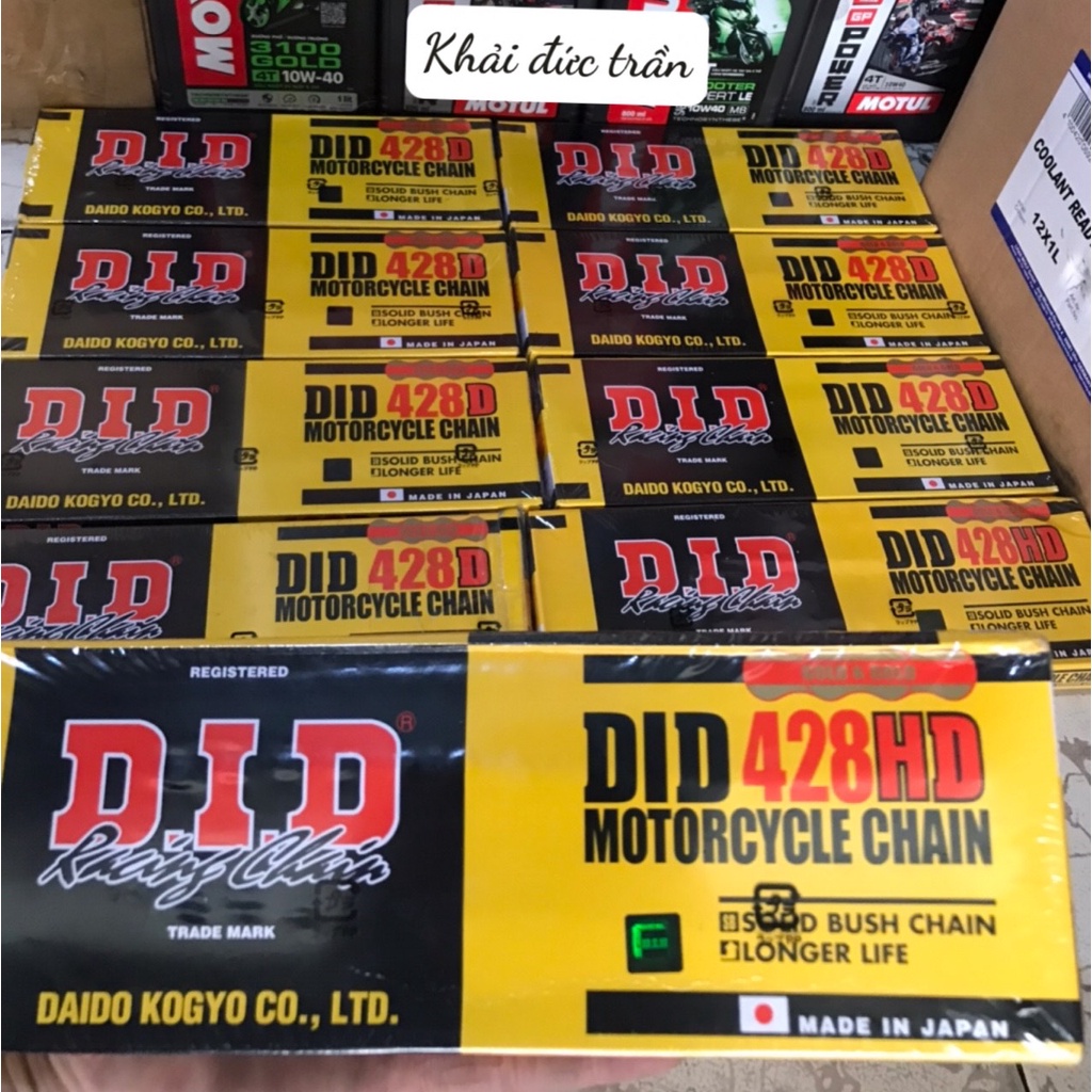 Sên DID 428 9ly 10ly tem xanh chính hãng 124 mắt 130 mắt 132 mắt- SDID