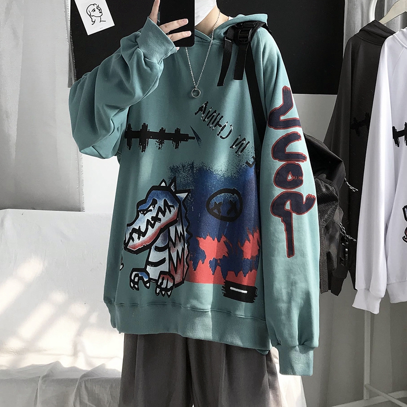 Áo Hoodie Dáng Rộng In Hình Thời Trang Cao Cấp Cho Nam | BigBuy360 - bigbuy360.vn