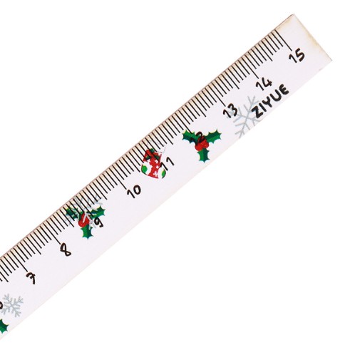 Thước Kẻ Trang Trí Hình Noel (15 cm) - Mẫu Tuần Lộc