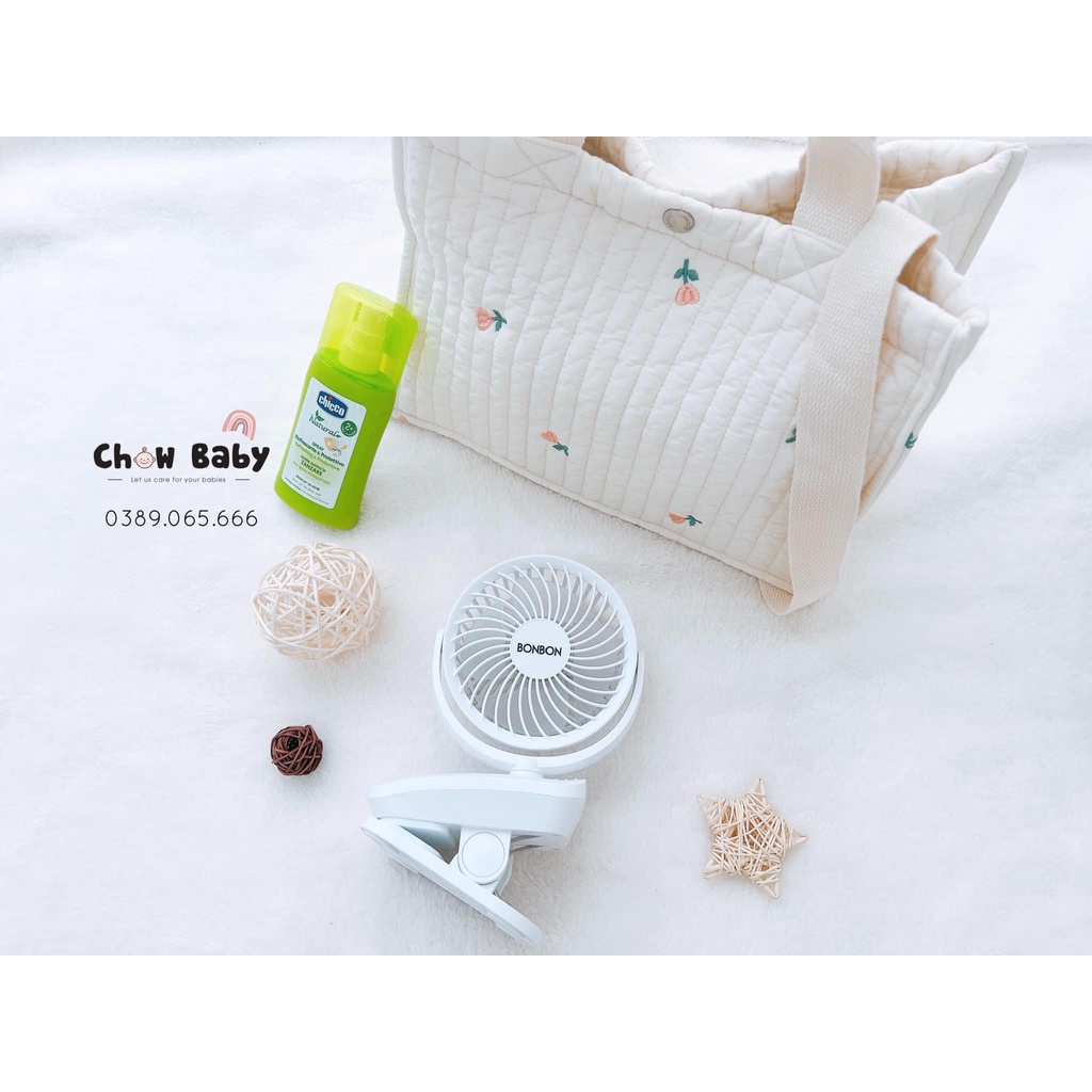 Quạt kẹp Bonbon xoay 360 nội địa Hàn Quốc