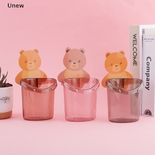 【Unew】 Bathroom Toothbrush Holder Toothpaste Storage Rack Wall Mount Toothbrush Stand .