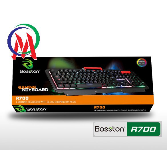 Bàn Phím Máy Tính Có Dây Gaming Bosston R700 Full Led Giả Cơ - Bàn Phím Chơi Game Mini Dễ Thương Giá Rẻ