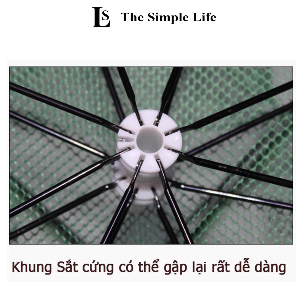 Lưới bắt cá 8 lỗ gấp gọn, lưới, lồng đánh cá, tôm, cua, trạch bát quái 8 lỗ đa năng cao cấp tiện lợi [CHÍNH HÃNG]