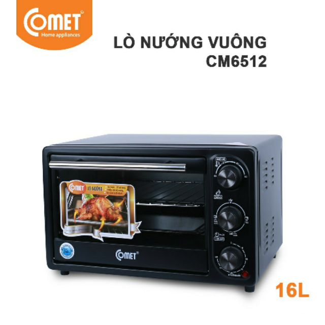 LÒ NƯỚNG VUÔNG COMET 16L CAO CẤP