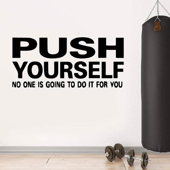 Decal Trang trí, tạo động lực trong Phòng GYM, xóa tan khoảng trống trên tường, tạo điểm nhấn, thu hút khách hàng P4