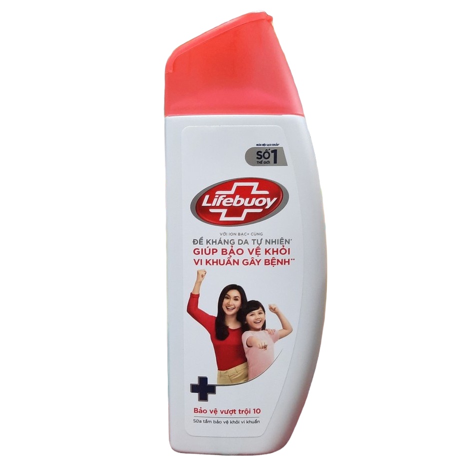 Sữa tắm Lifebuoy bảo vệ khỏi vi khuẩn vượt trội 10 lần 200g (Hàng khuyến mãi)