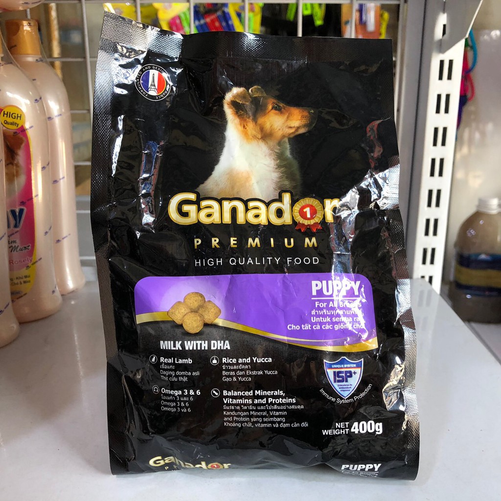 Thức ăn cho chó con vị sữa Ganador Puppy Milk with DHA 400g - Jpet Shop